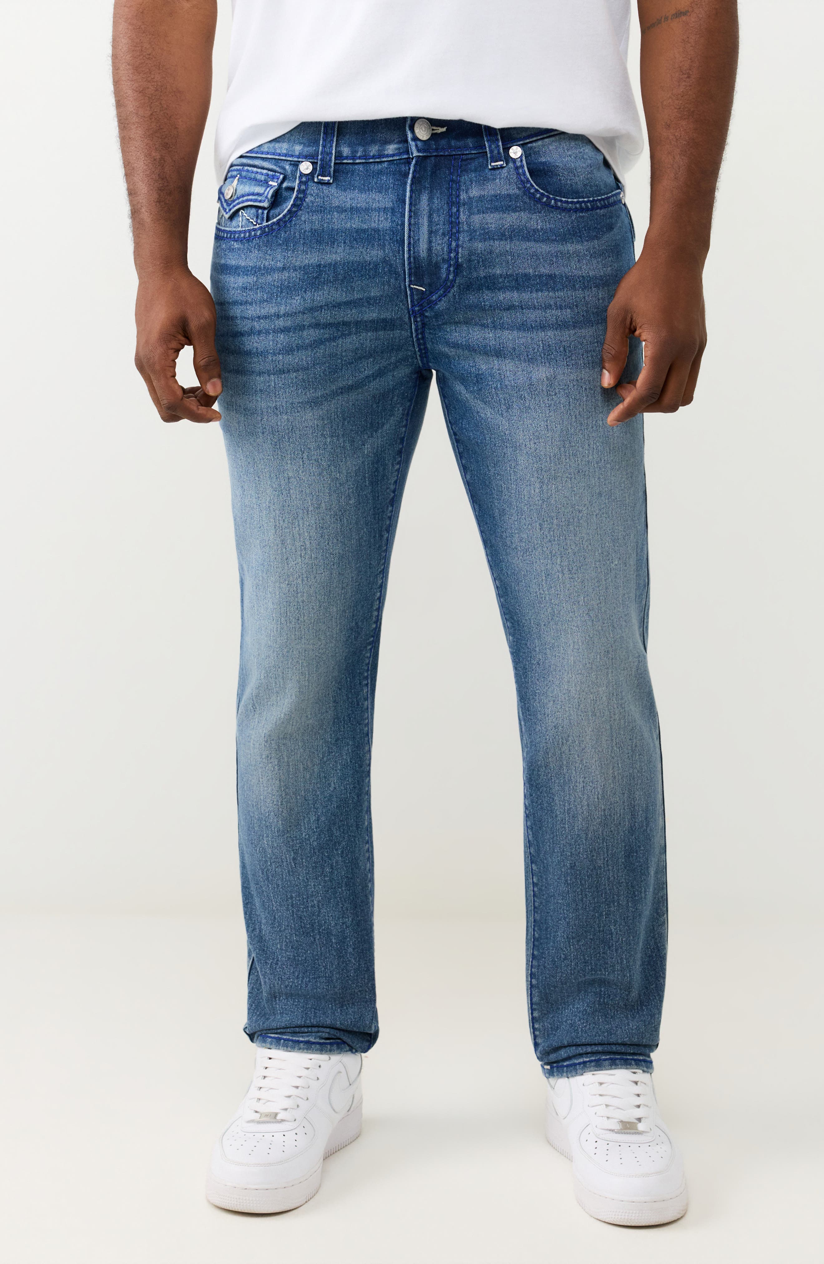 True Religion Geno Big T Flap Slim Fit Jeans