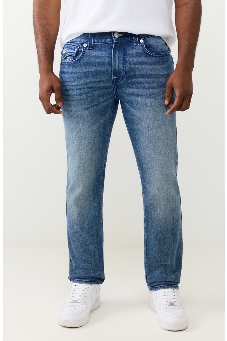 Geno Big T Flap Slim Fit Jeans, Main, color, MEDIUM BLUE QUARTZ