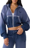True Religion Super T Relaxed Full Zip Hoodie