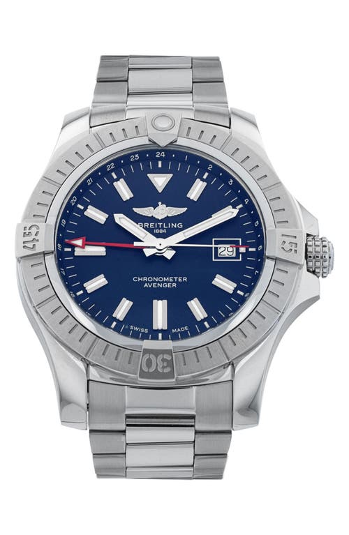 Watchfinder & Co. Breitling Preowned 2024 Avenger Automatic 45 Bracelet Watch, 45mm in Blue at Nordstrom