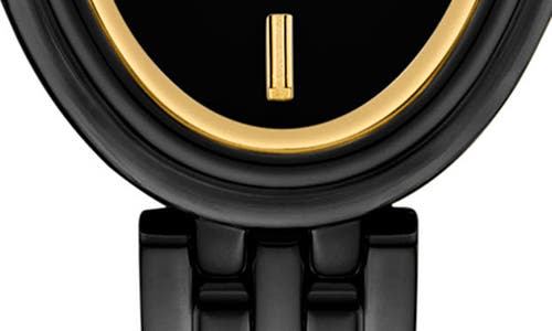 Tory Burch The Oval Bracelet Watch, 22mm X 28mm In Black