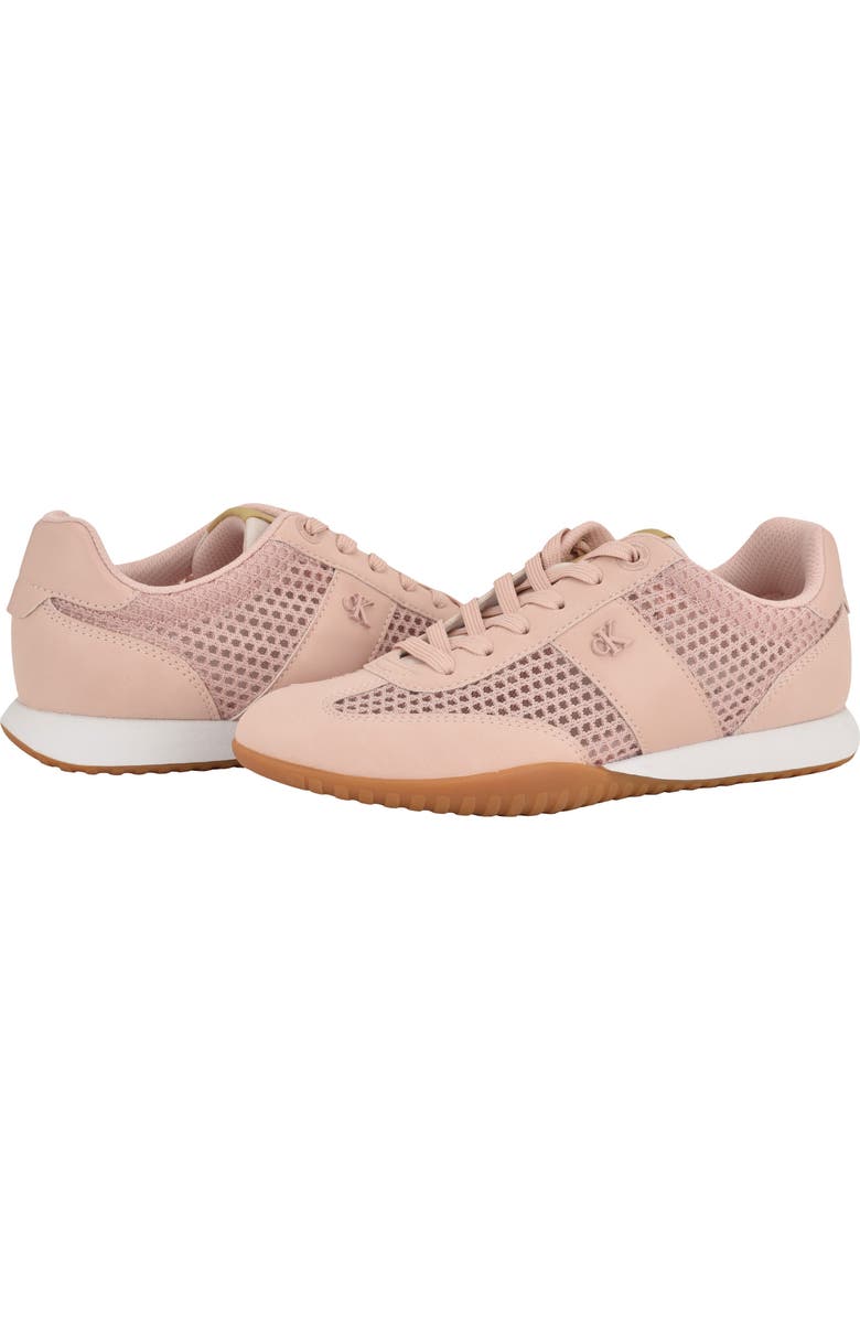Calvin Klein Harllow Low Top Sneaker, Alternate, color, Peach Whi/Peach Whi/White Sand