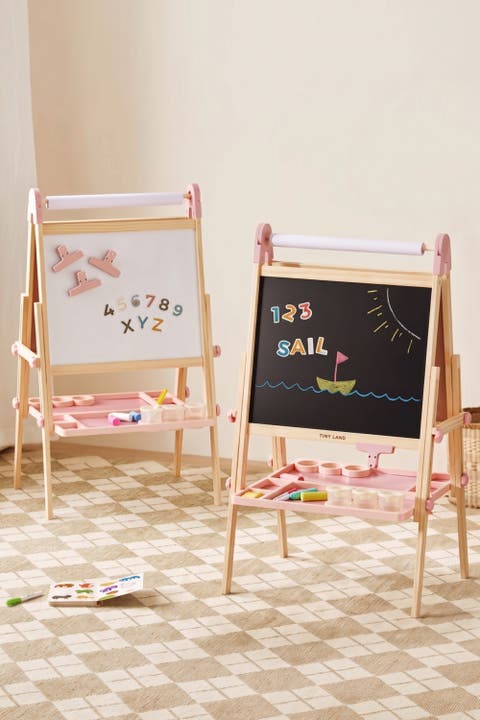 Magnitales Wooden Art Easel for Kids Exclude Drawing Paper