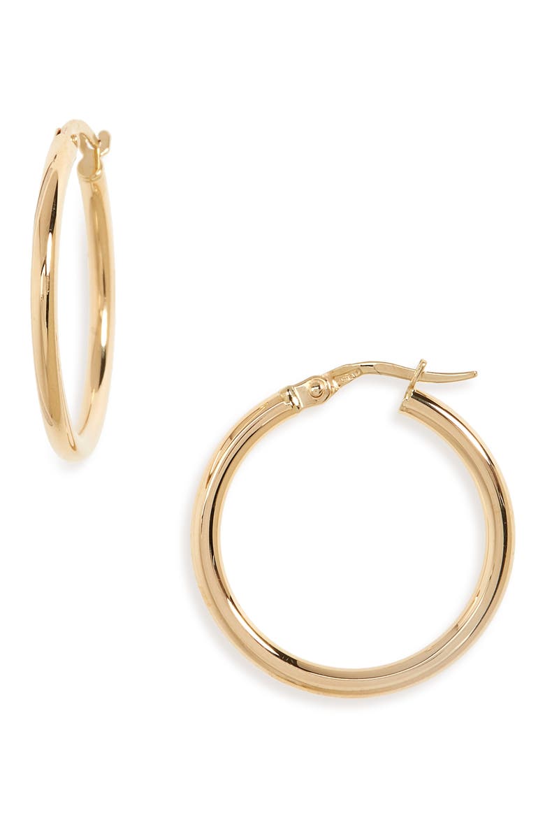 Hoop Earrings, Main, color, YG