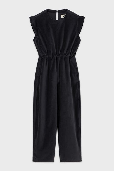 Sustainable Girls Velvet Jumpsuit