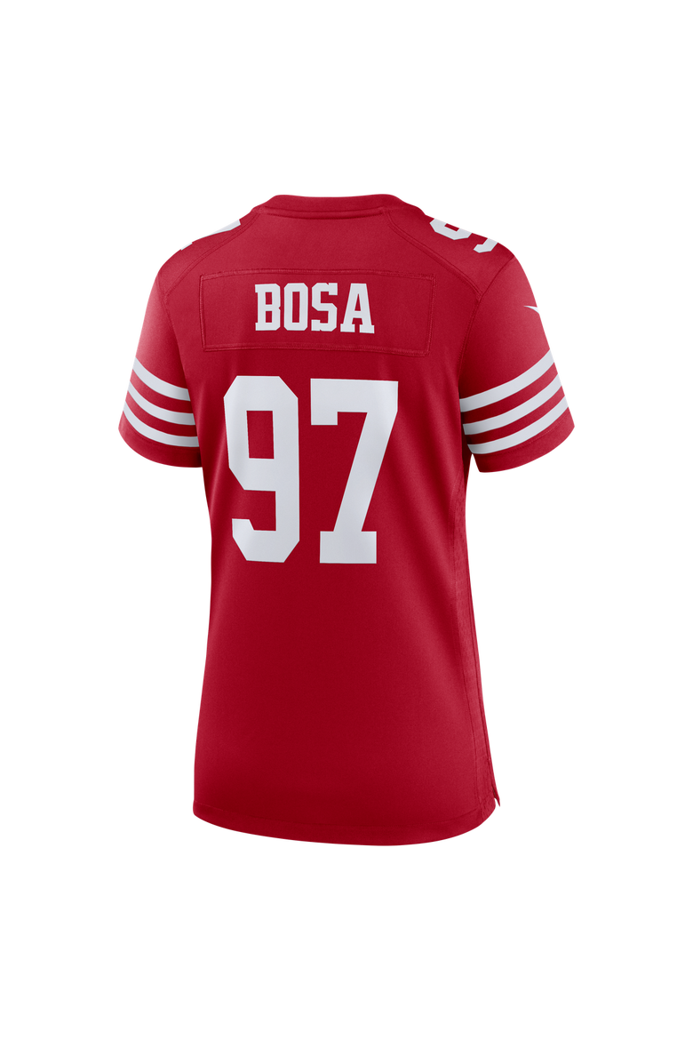 Women's Nike Nick Bosa Scarlet San Francisco 49ers 80th Anniversary Game Jersey, Alternate, color, Scarlet