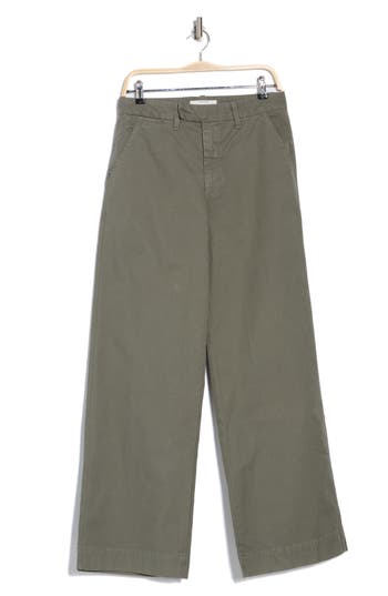 SLVRLAKE SLVRLAKE EVIE COTTON TWILL WIDE LEG PANTS 