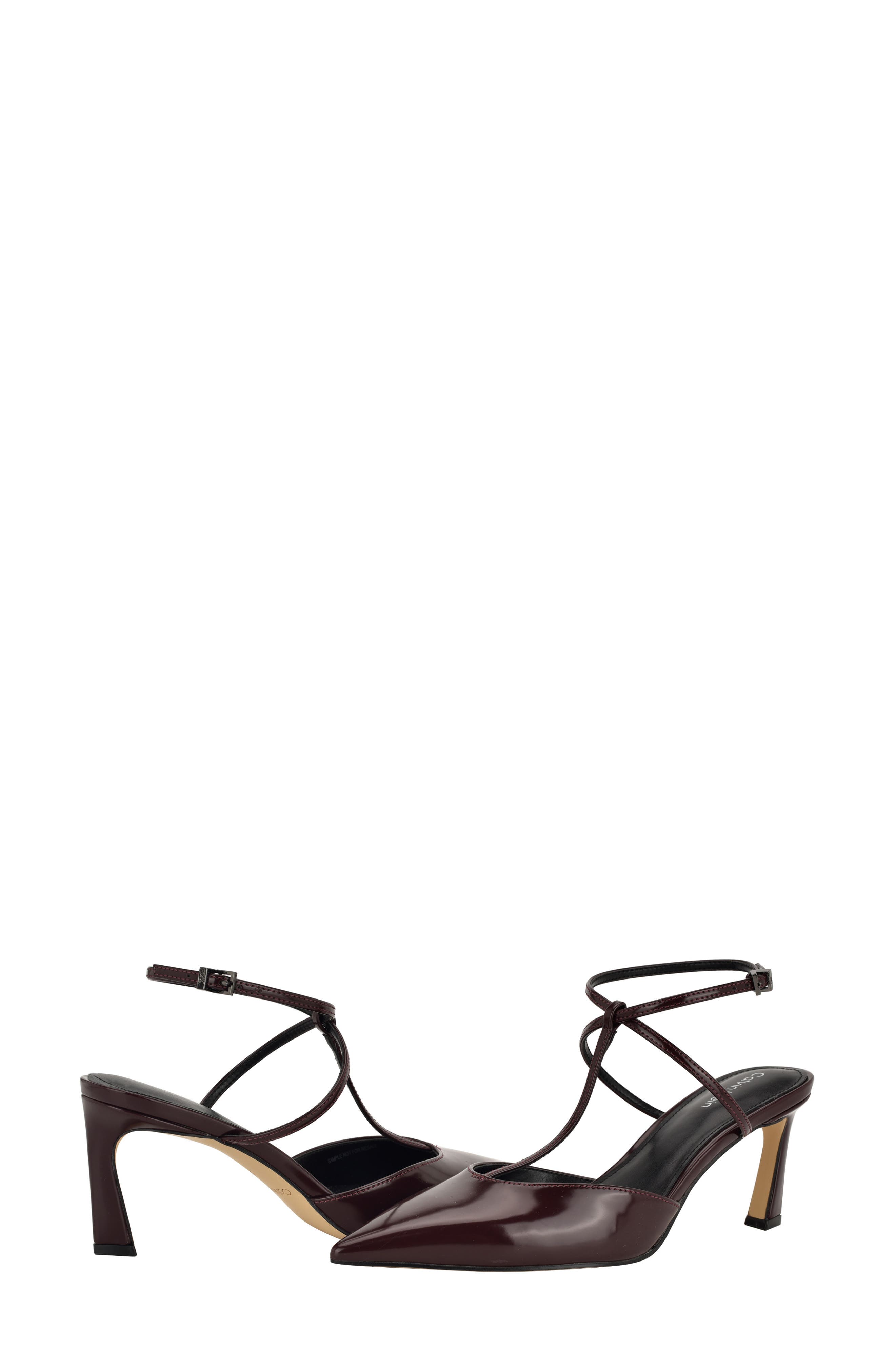 Avriel 2 Ankle Strap Pump, Alternate, color, WINE