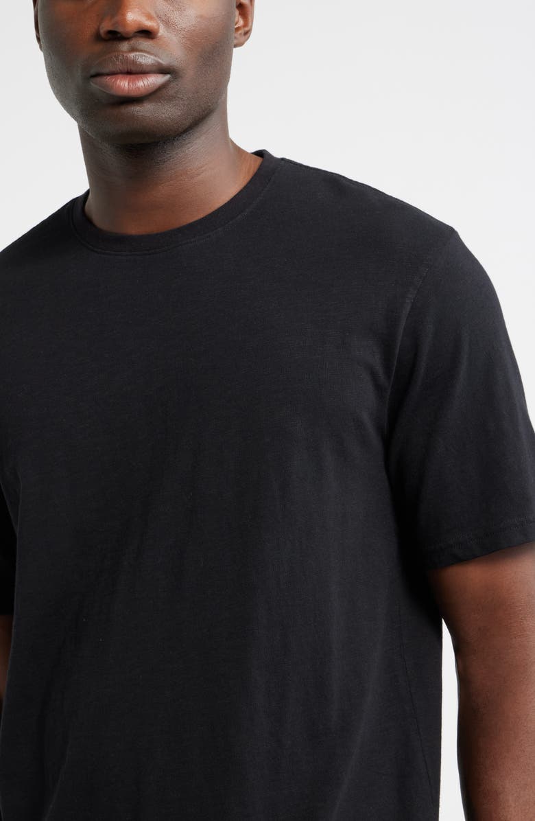 Nordstrom Slub Cotton Crewneck T-Shirt, Alternate, color, Black