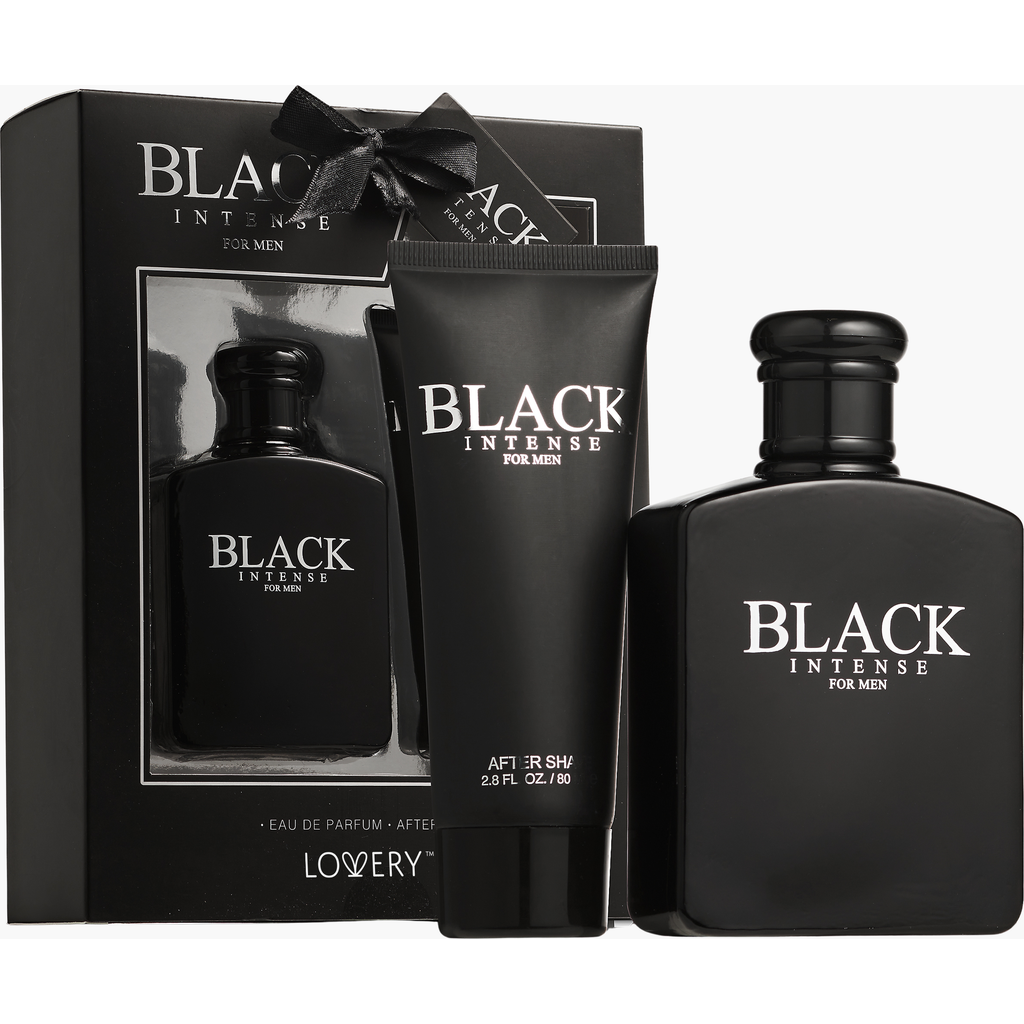 Lovery Black Intense Bath & Body Spa Set In Black