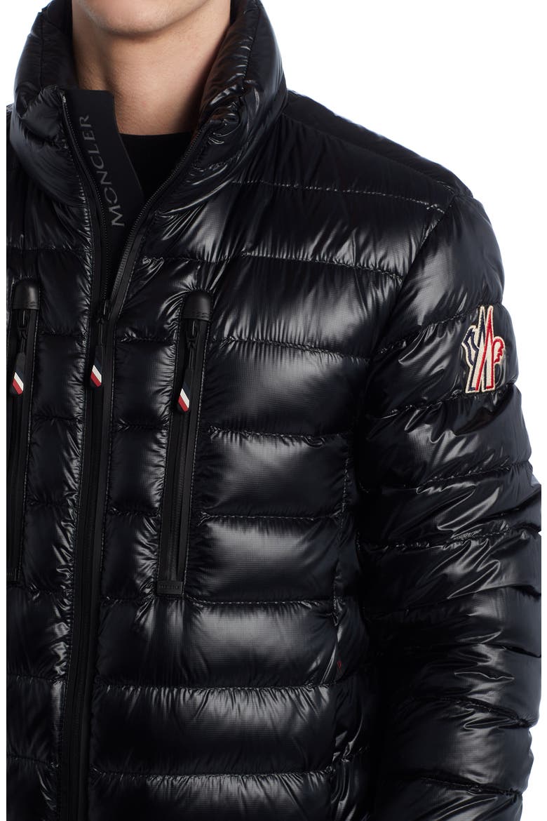 Water Repellent Down Puffer Jacket, Alternate, color, BLACK