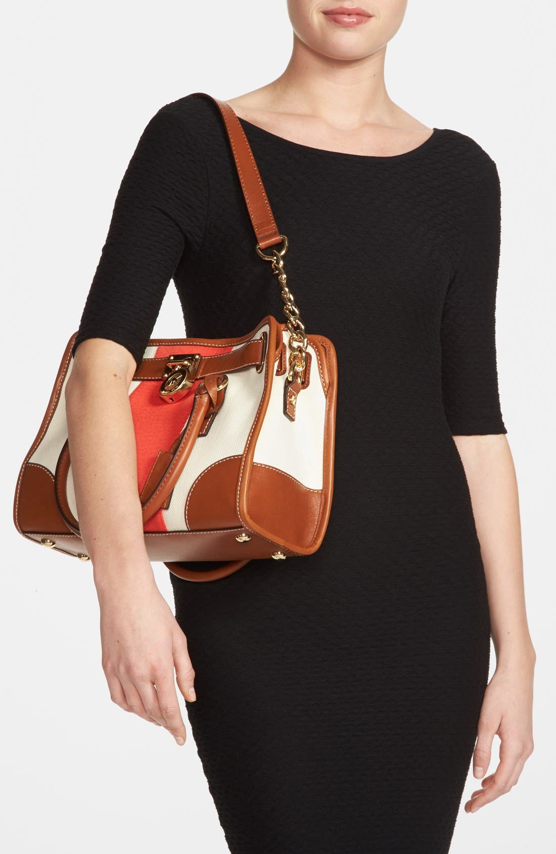 'Hamilton - Mini' Canvas Tote, Alternate, color, MANDARIN