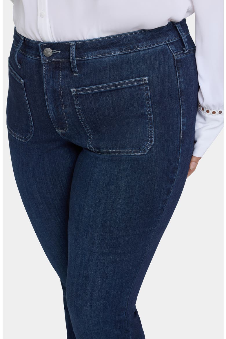Ava Patch Pocket Flare Jeans, Alternate, color, INK SKYLINE