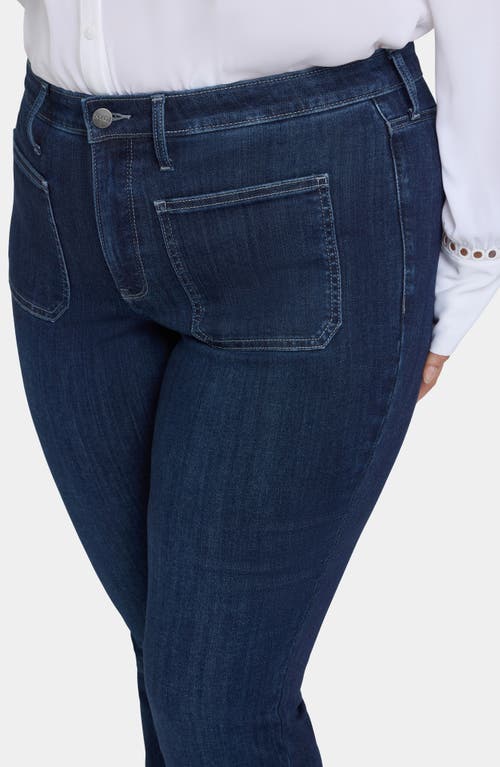 Nydj Ava Patch Pocket Flare Jeans In Blue