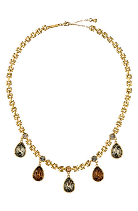 Davina Crystal Drop Necklace