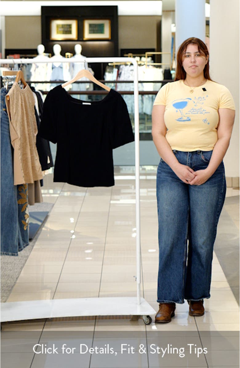 Texture Square Neck Top, sales video thumbnail