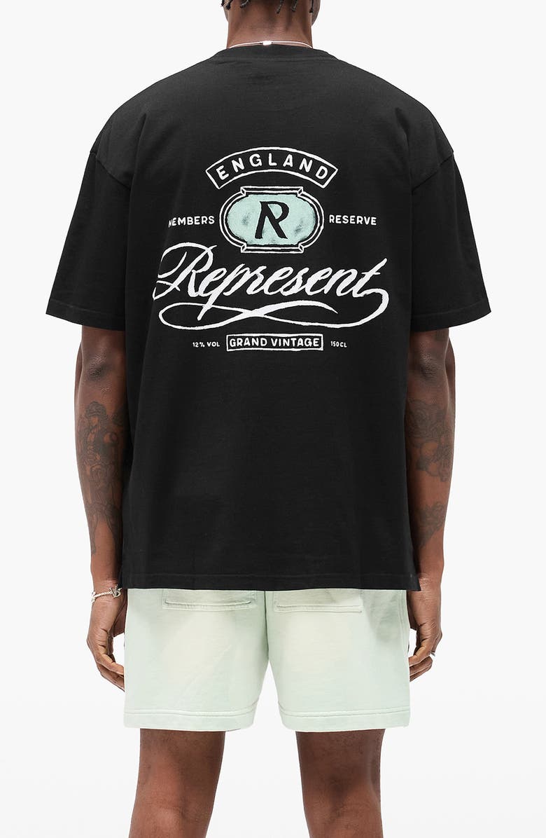 Represent Grand Vintage Graphic T-Shirt, Alternate, color, Jet Black
