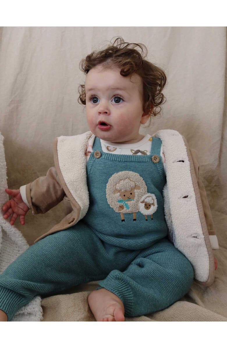 Purebaby Corduroy Shearling Jacket, Alternate, color, Mushroom