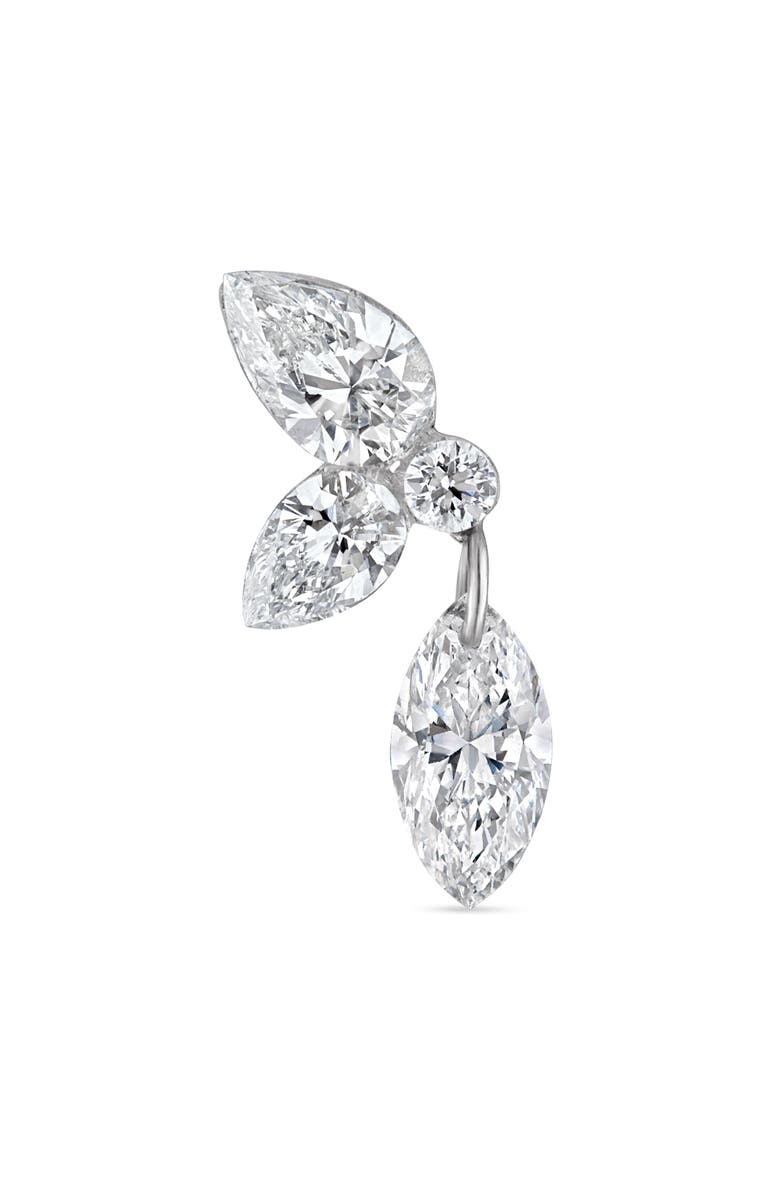 MARIA TASH Grand Diamond Echo Single Threaded Stud Earring, Alternate, color, 