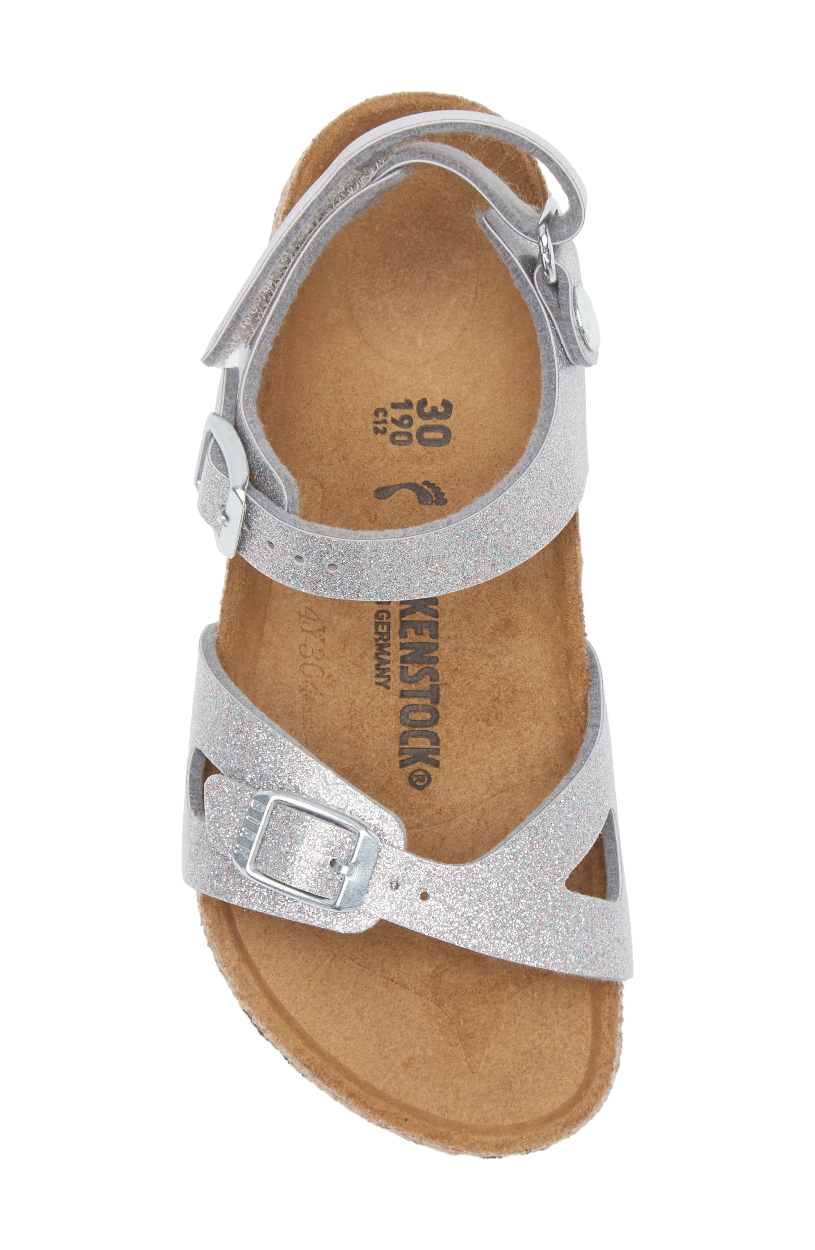 Birkenstock Kids' Rio Sandal, Alternate, color, Silver