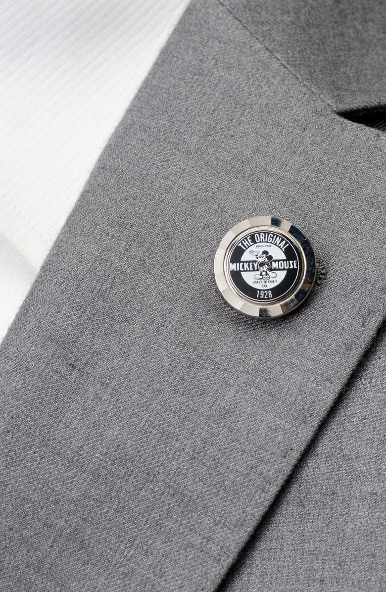 Cufflinks, Inc. x Disney Original Mickey Mouse Lapel Pin, Alternate, color, Silver