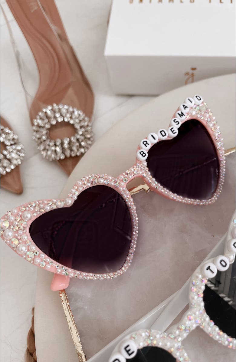 Untamed Petals Bridesmaid Sunnies, Alternate, color, Pink