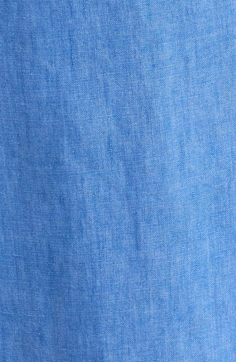 Eileen Fisher Wide Leg Organic Linen Cropped Pants, Alternate, color, Ultramarine