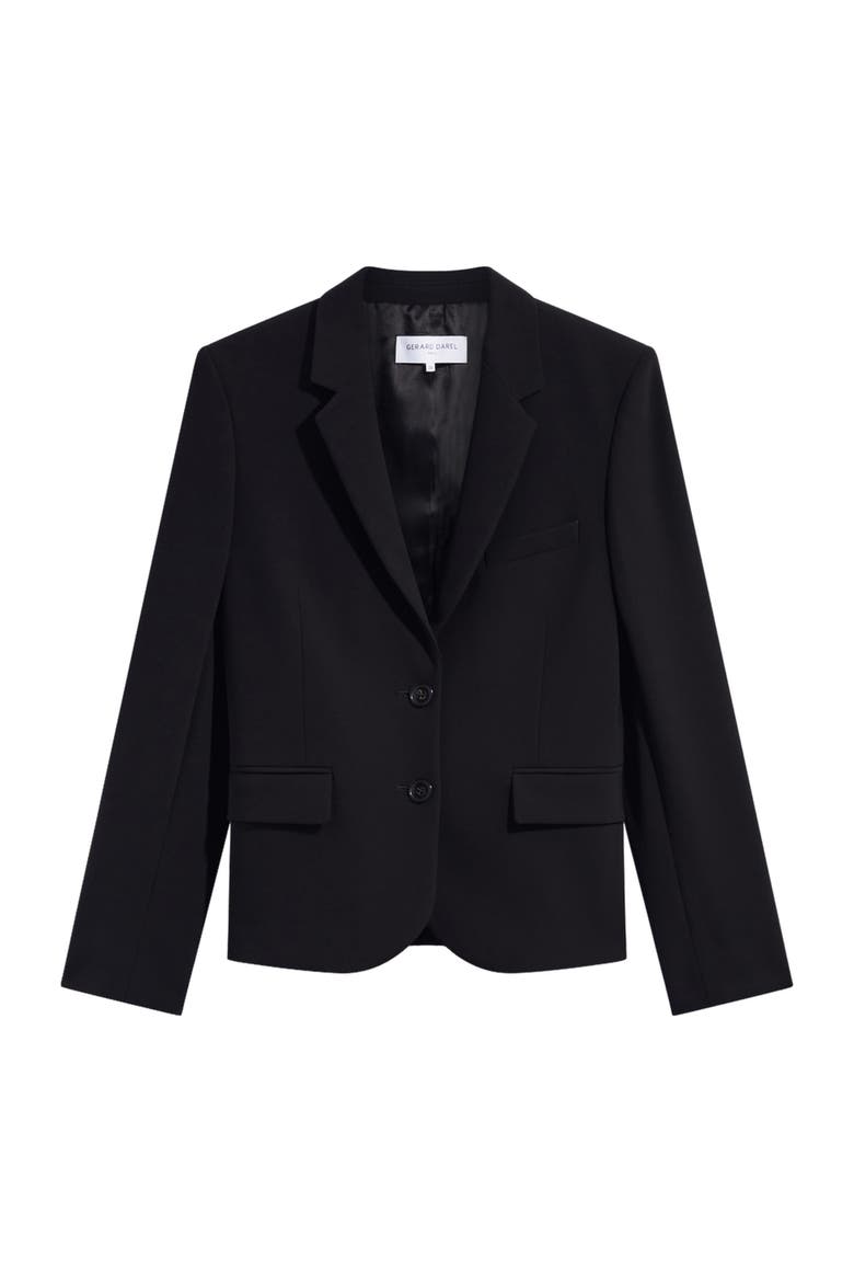 Justa Tailored Blazer, Alternate, color, Black