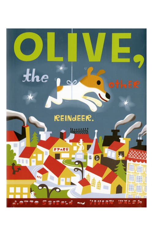 Chronicle Books 'Olive, the Other Reindeer' Book in Dark Teal Multicolor 