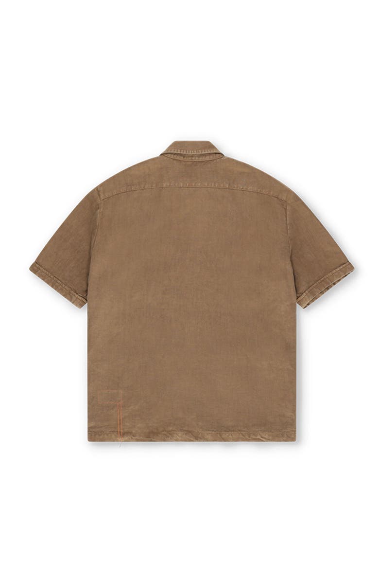 Fortela Bohem Linen Short Sleeve Shirt, Alternate, color, Mou