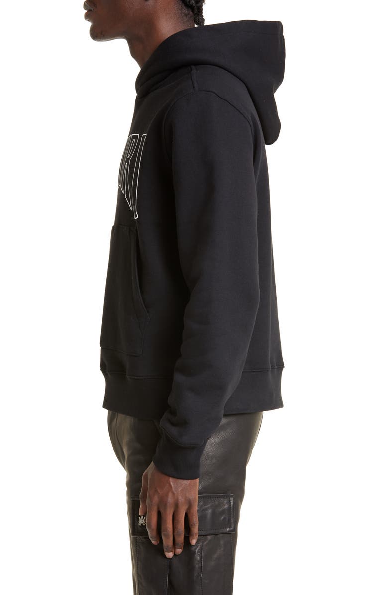 AMIRI Zoltar Logo Cotton Hoodie, Alternate, color,