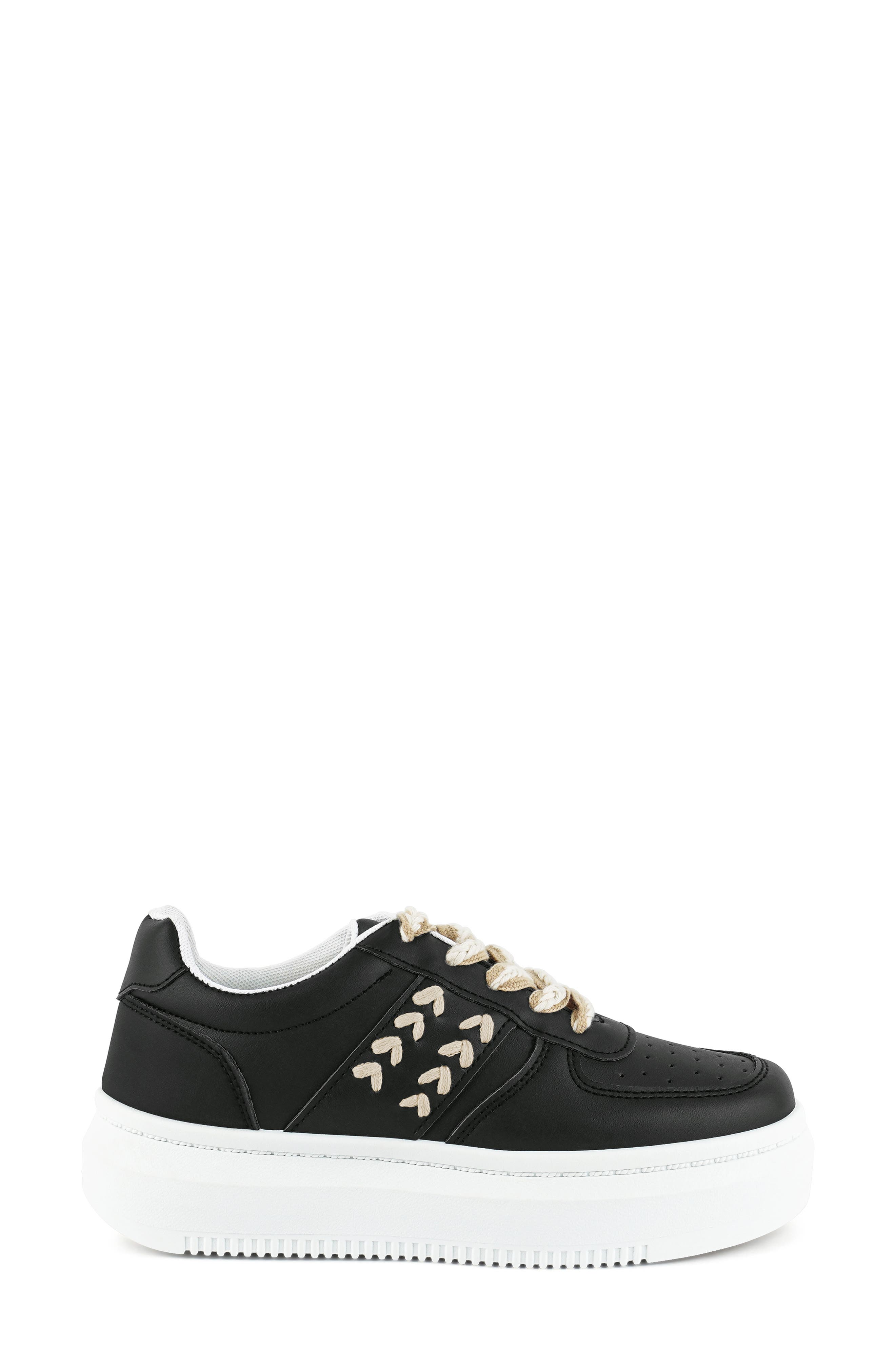 LONDON RAG Monigue Stitched Sneaker, Alternate, color, Black
