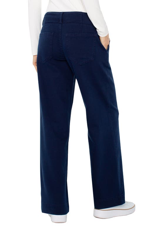 Liverpool Los Angeles Hannah Flare Leg Pants In Blue