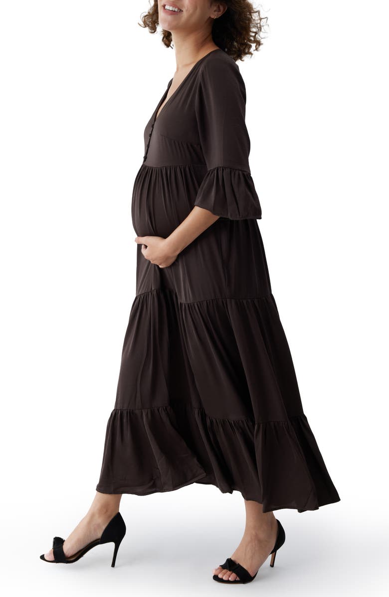 Ingrid & Isabel<sup>®</sup> Tiered Maternity/Nursing Dress, Alternate, color, 