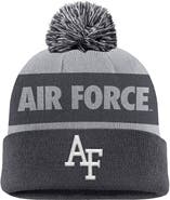 Nike Men's Nike Charcoal Air Force Falcons Rivalry Shield Cuffed Knit Hat with Pom