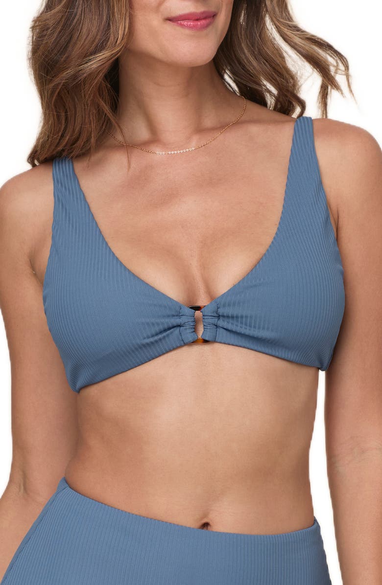 Andie Nora Rib Bikini Top, Main, color, 