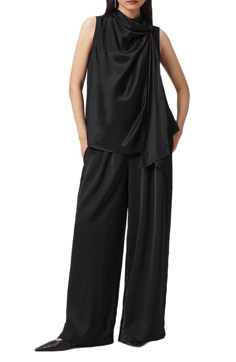 AllSaints Leanne Wide Leg Pants, Alternate, color, 