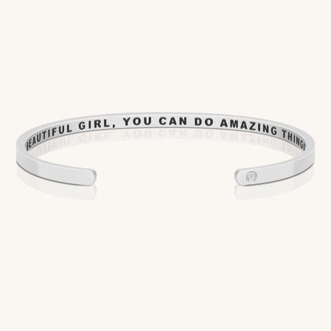 Beautiful Girl, You Can Do Amazing Things (within) bracelet