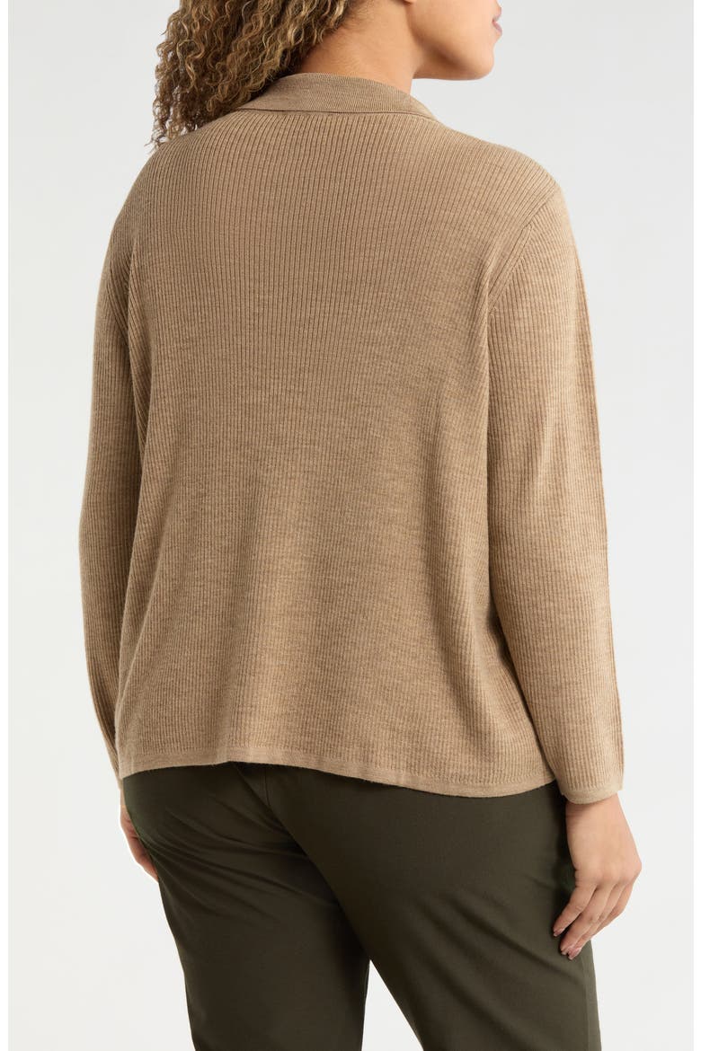Merino Wool Cardigan, Alternate, color, BISCUIT