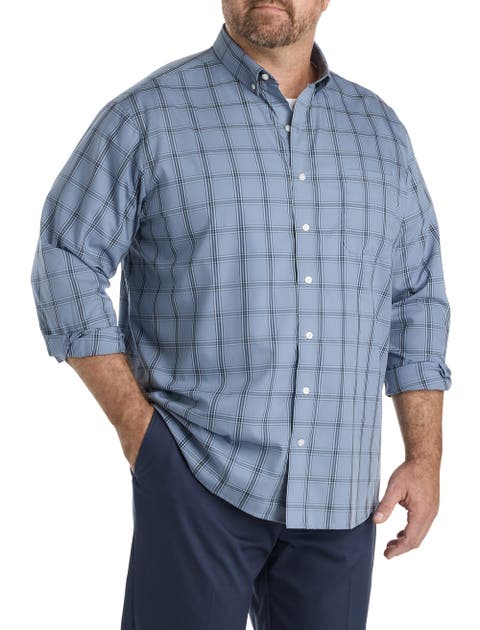 Big & Tall Large Plaid Sport Shirt V3