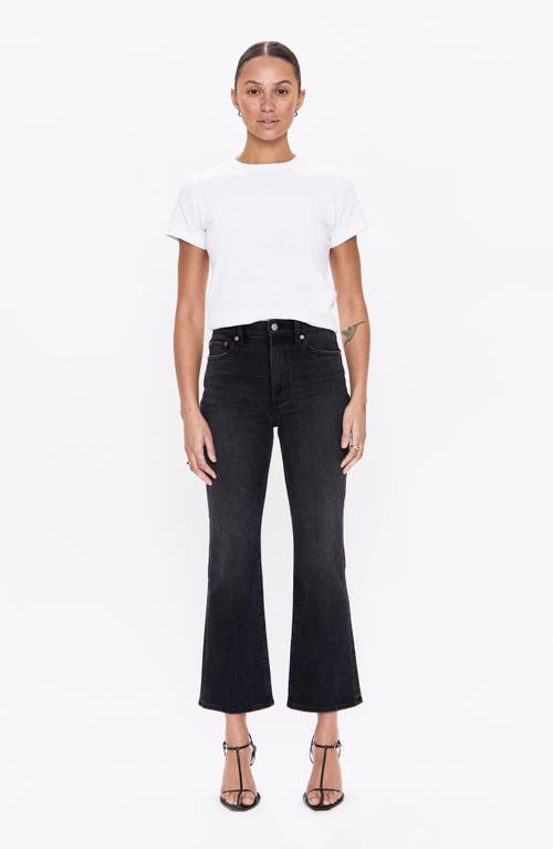 Pistola Ally High Waist Crop Bootcut Jeans In Black