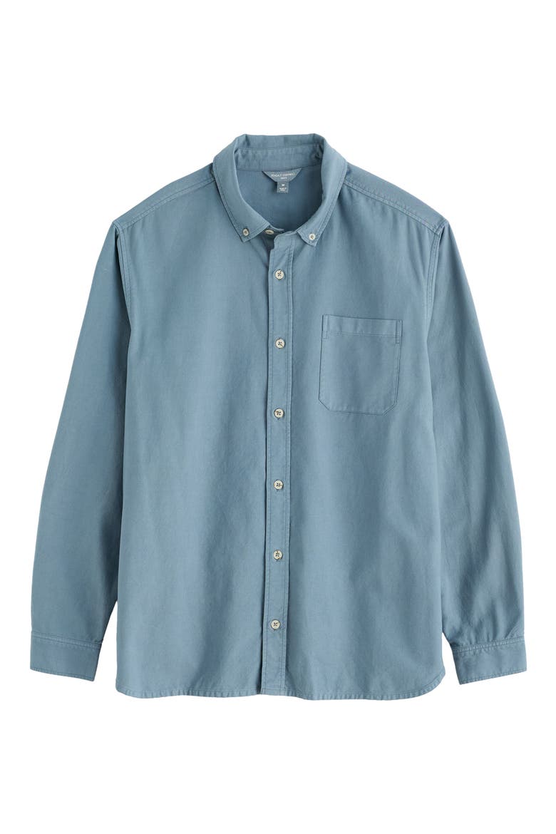 Jenken Garment Dyed Long Sleeve Oxford Shirt, Alternate, color, BLUE SLATE