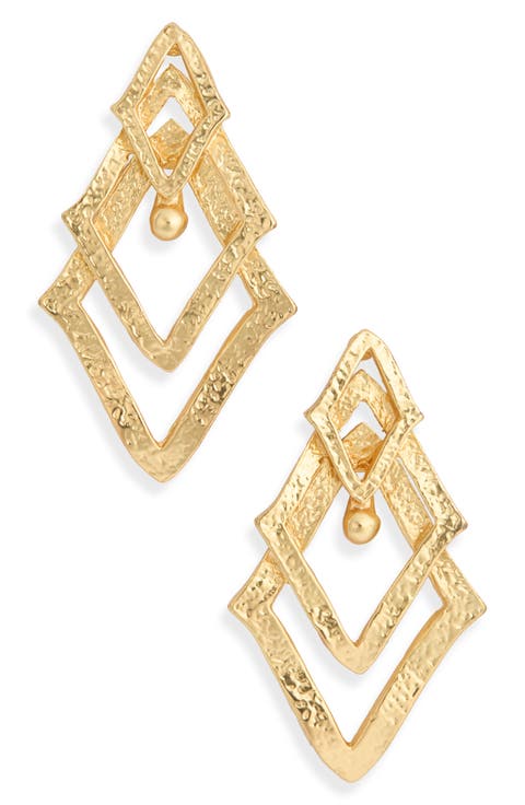 Triangle Drop Earrings