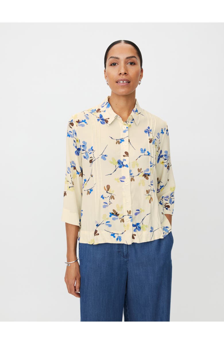 Masai Copenhagen MaIbilisan Floral Print Blouse, Main, color, Fog