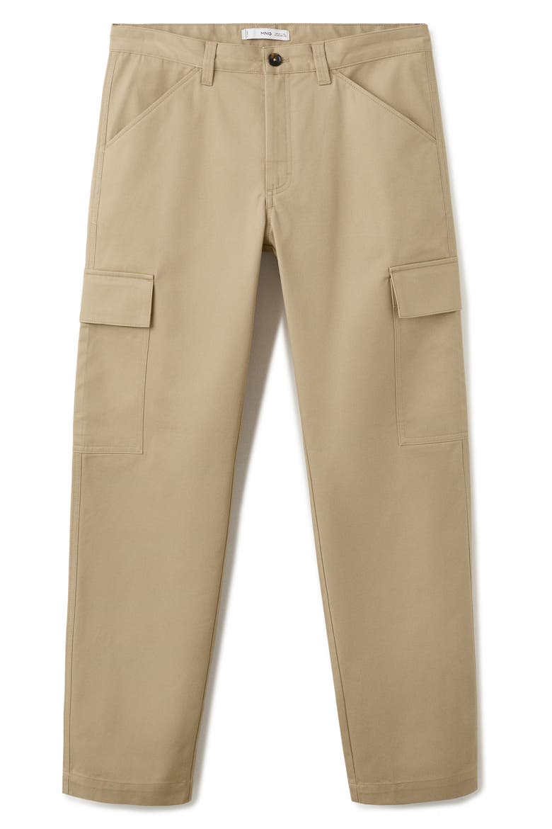 Regular Fit Cotton Cargo Pants, Alternate, color, BEIGE