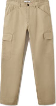 MANGO Regular Fit Cotton Cargo Pants