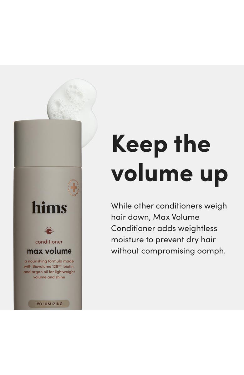 HIMS & HERS Max Volume Conditioner Moisturizing, Shine-Enhancing, Citrus Spice Formula, Alternate, color, Beige