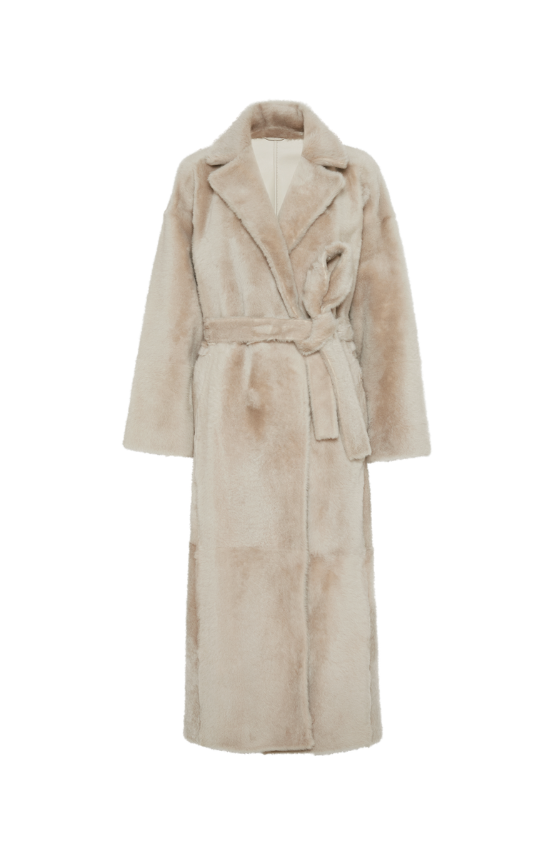 Brunello Cucinelli Shearling reversible coat, Main, color, 