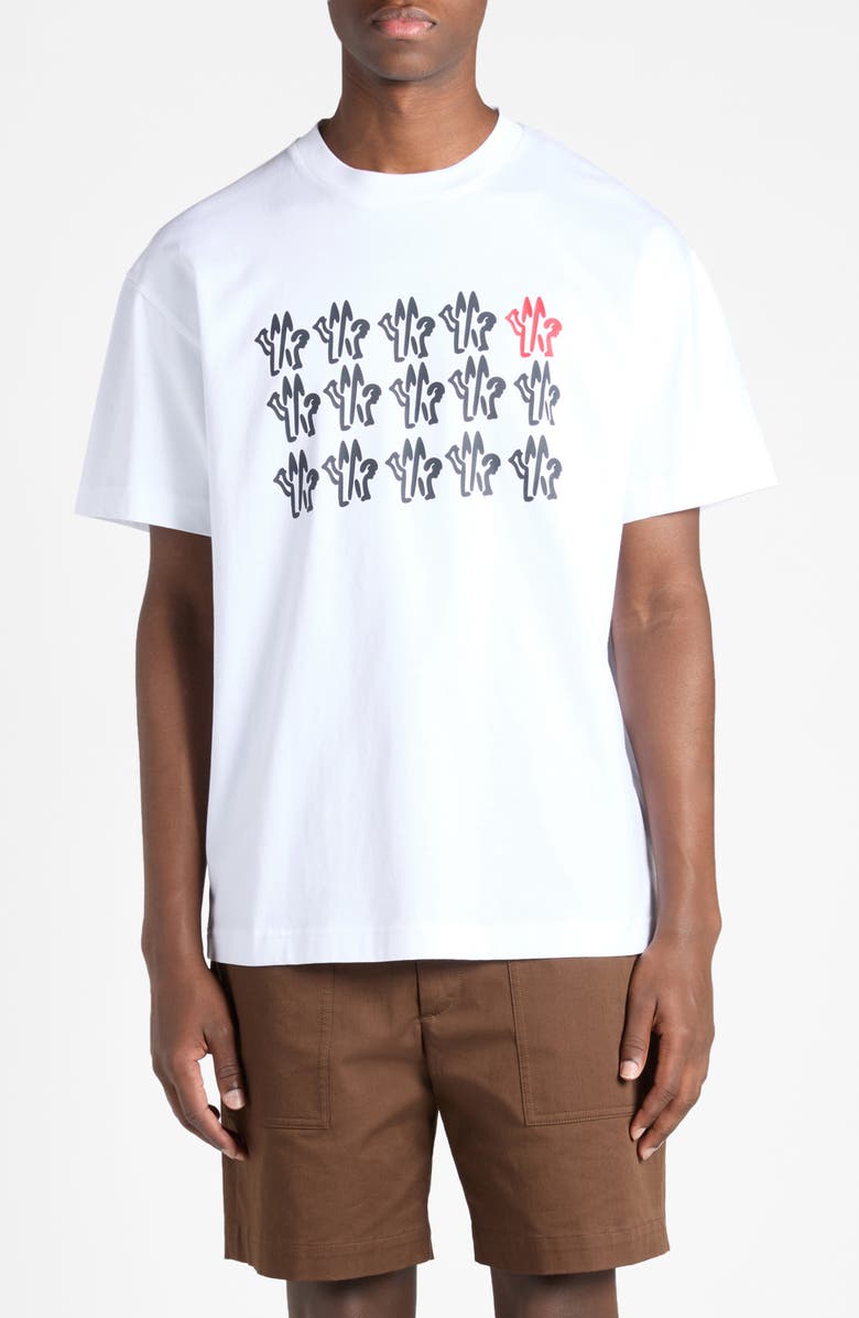 Moncler Cockerel Logo Cotton Graphic T-Shirt, Main, color, 