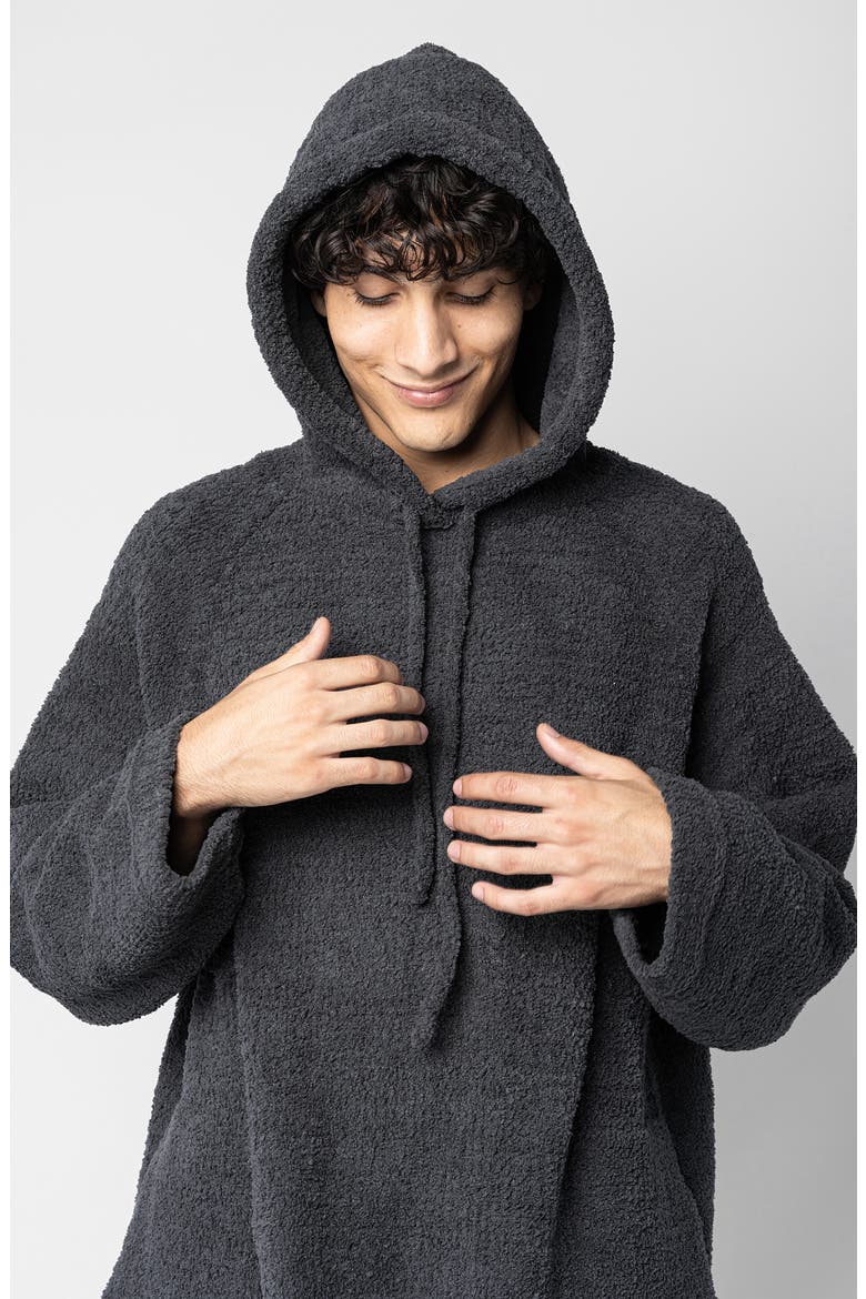 Snug Blanket Hoodie, Alternate, color, COAL